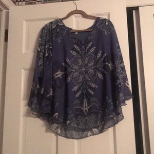 Blue Quintessential patterned blouse